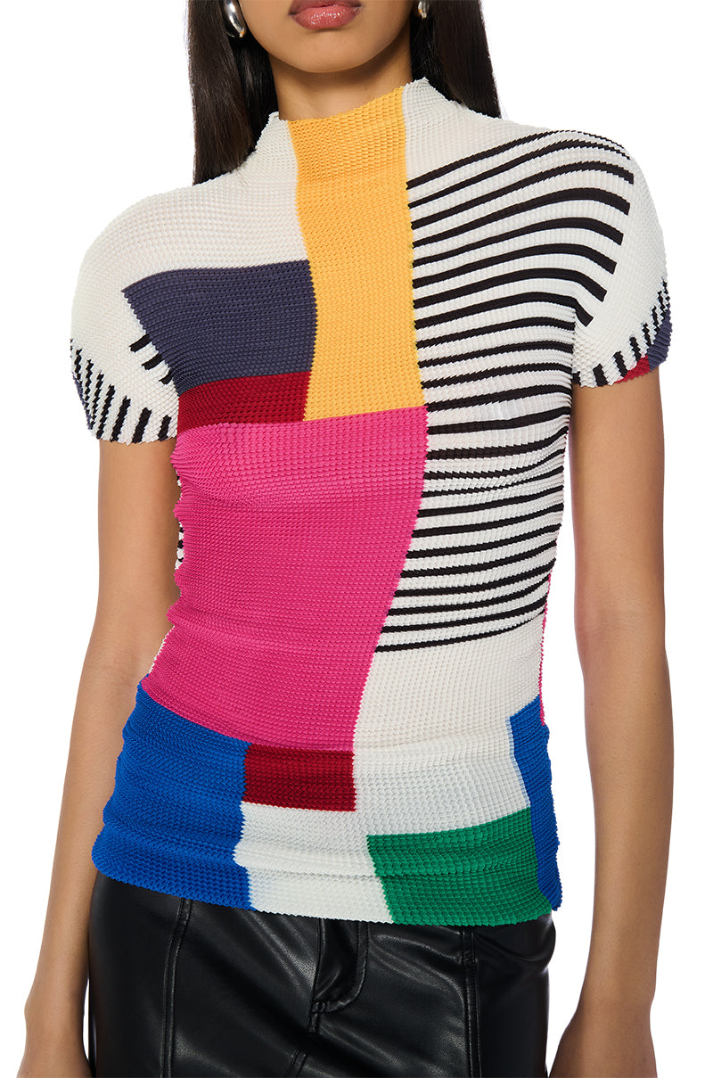 SO RETRO STRETCHY MINI DRESS