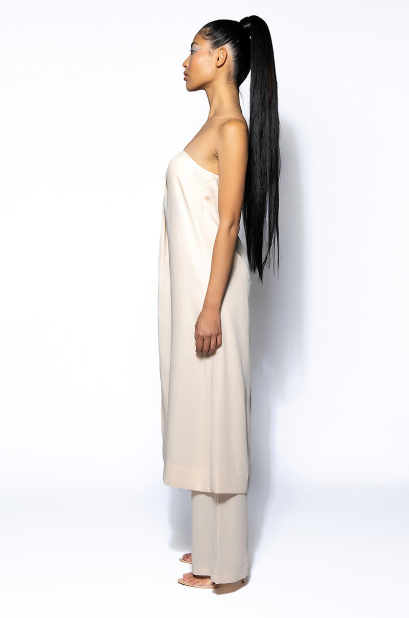 AMELIA LONG STRAPLESS TOP