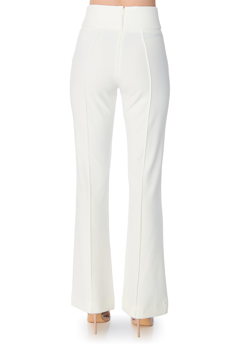 SOFT SPOKEN HIGH WAIST KNIT DRESS TROUSER