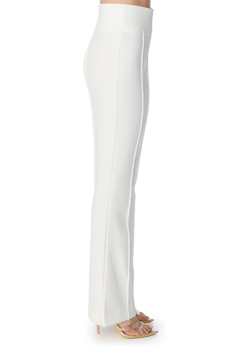 SOFT SPOKEN HIGH WAIST KNIT DRESS TROUSER