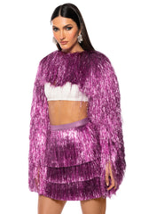 SPRING EDIT TINSEL BOLERO