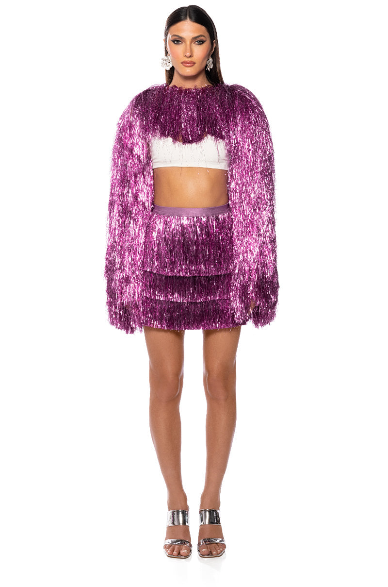 SPRING EDIT TINSEL BOLERO