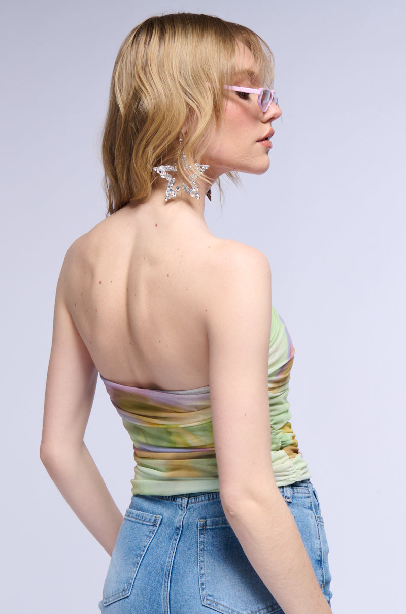 STILL A TEN MESH CORSET TOP