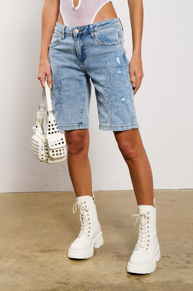 STRAIGHT TO THE DESERT DENIM SHORT