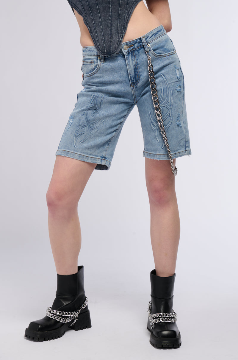 STRAIGHT TO THE DESERT DENIM SHORT
