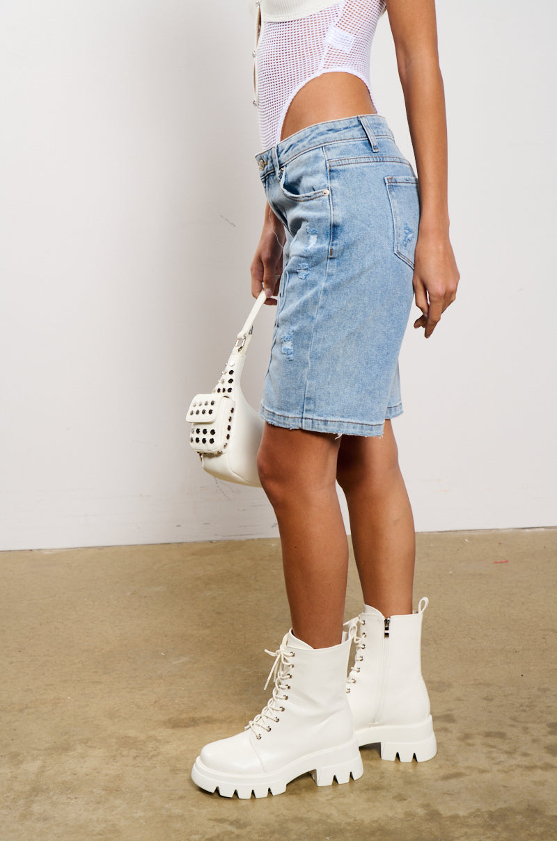 STRAIGHT TO THE DESERT DENIM SHORT