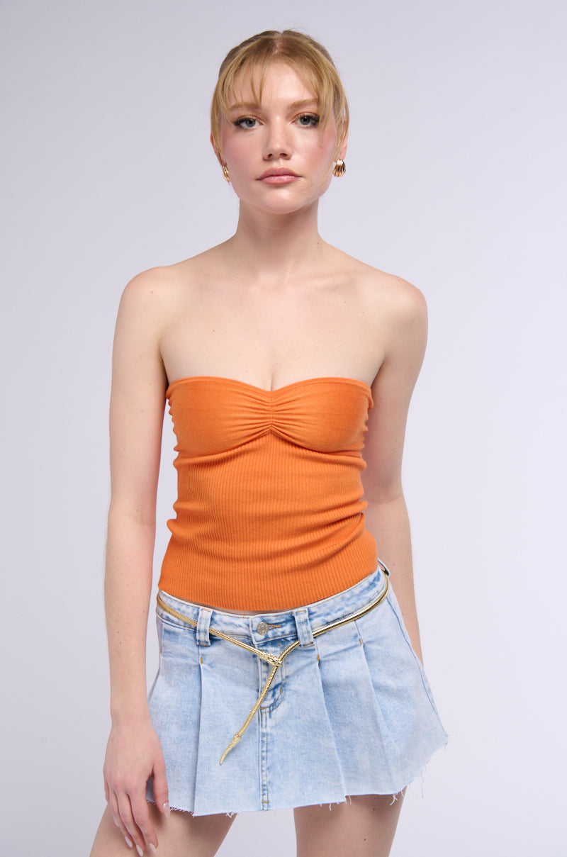 SUMMER ENERGY KNIT TUBE TOP
