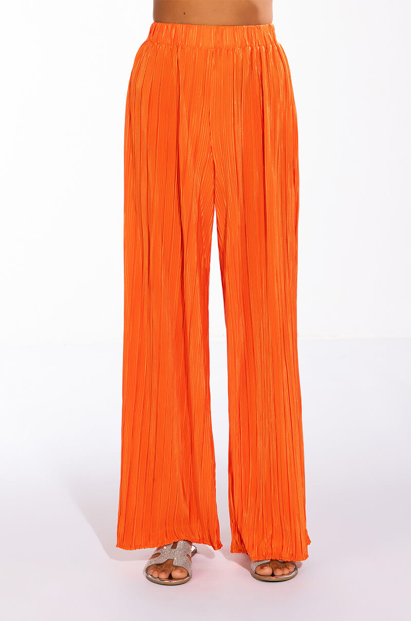 MULTI STRIPE PLISSE PALAZZO PANT