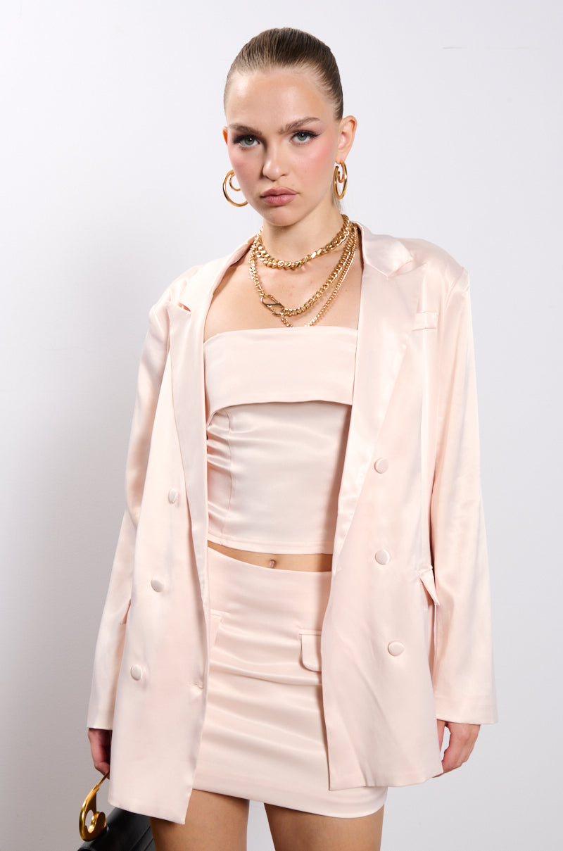 TALIA SATIN MINI SKIRT