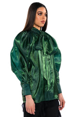 TALULLA TIE NECK LONG SLEEVE BLOUSE