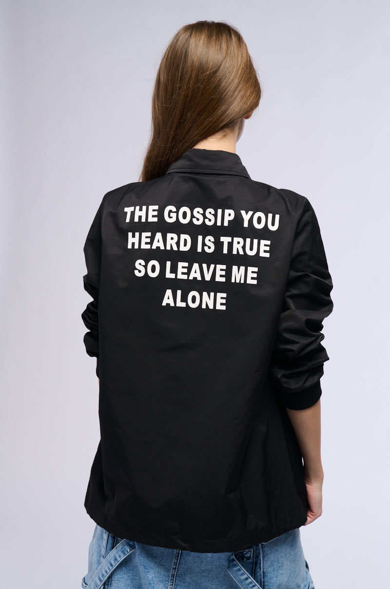 THE GOSSIP YOU HEARD WINDBREAKER BOMBER
