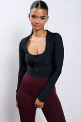 THE TIGHTER THE BETTER ZIP UP SWEATSHIRT