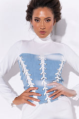 TIE ME UP LACED CORSET