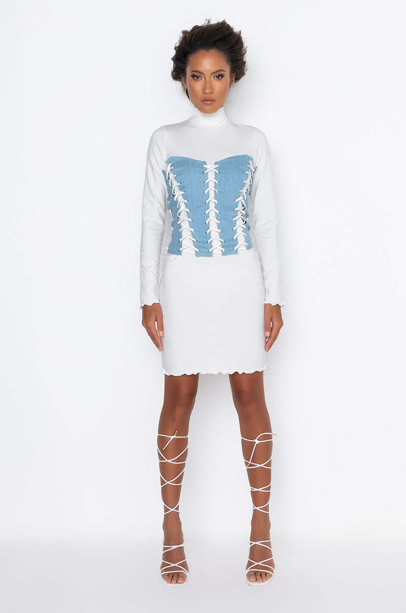 TIE ME UP LACED CORSET