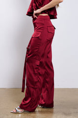 TIL WE MEET AGAIN SATIN TROUSER