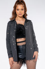 TINY DANCER RHINESTONE BLOUSE