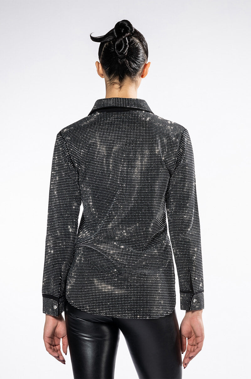 TINY DANCER RHINESTONE BLOUSE