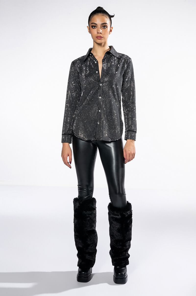 TINY DANCER RHINESTONE BLOUSE