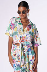 TOO CRAZY FOR YOU BUTTON DOWN TOP