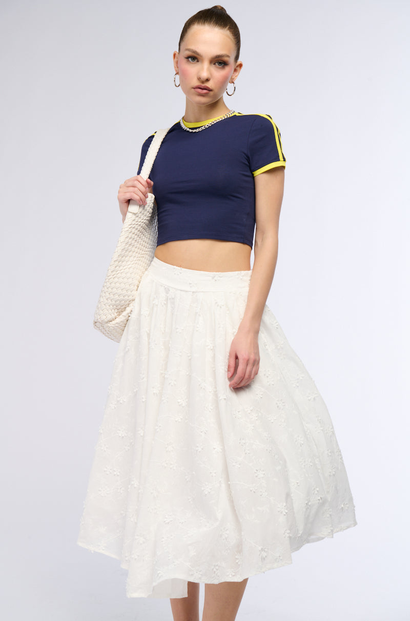 TOO EASY FLOWY MIDI SKIRT