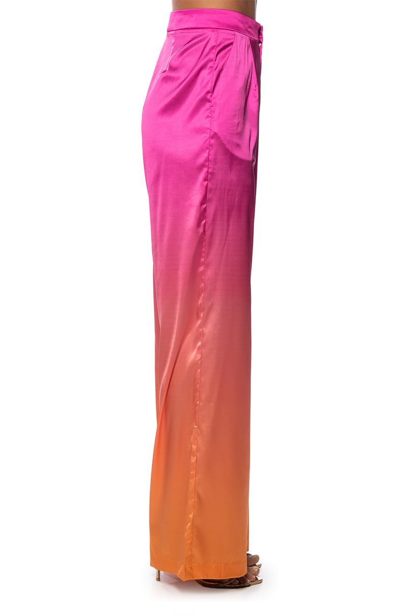 TROPICAL VACATION OMBRE STRAIGHT LEG TROUSERS