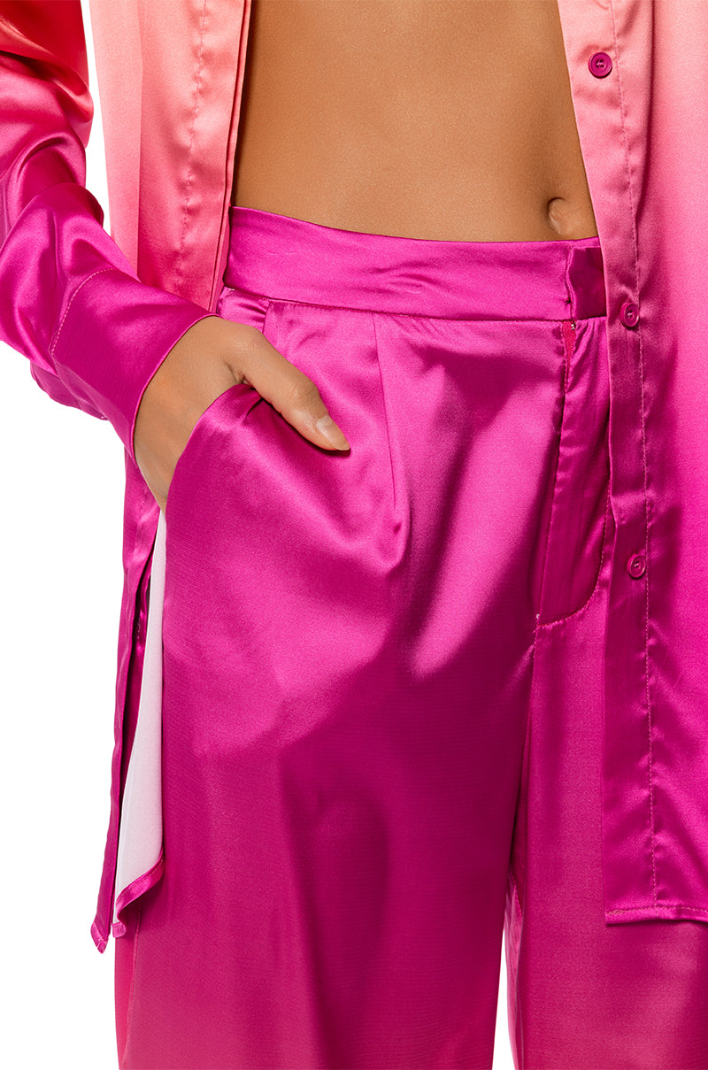 TROPICAL VACATION OMBRE STRAIGHT LEG TROUSERS