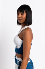 TRUST ME PU CROPPED CORSET