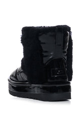 UGG CLASSIC CLOUDPEAK SHINE BOOTIE IN BLACK