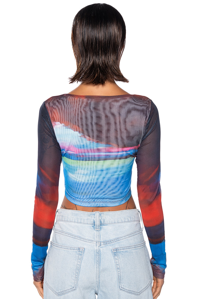 UNBREAKABLE LONG SLEEVE MESH TEE