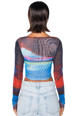 UNBREAKABLE LONG SLEEVE MESH TEE