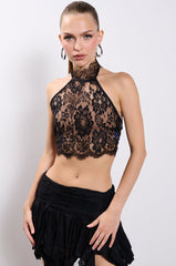 USED TO BE LACE HALTER TOP
