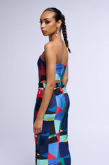 VACATION FEVER STRETCH CORSET TOP