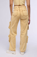 VALERIE MINERAL WASH CARGO PANT