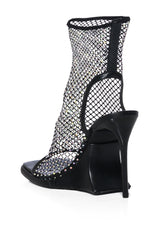 VALOA BLACK RHINESTONE SANDAL