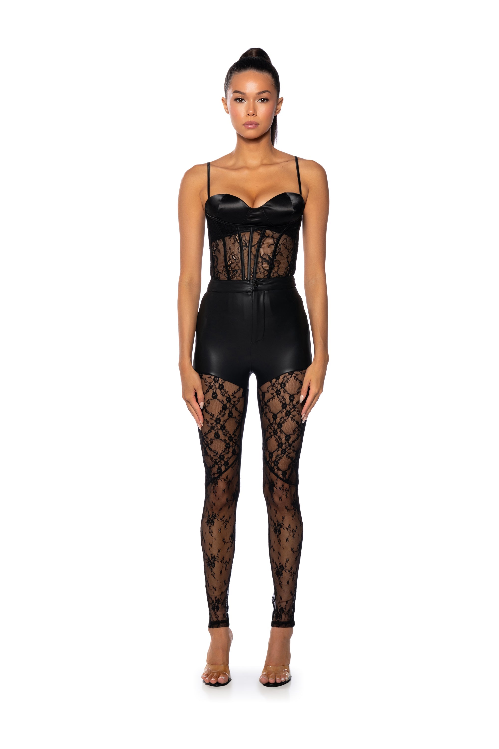 NOT NICE STRAPPY LACE CORSET