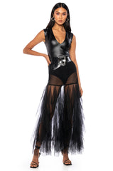 VIBING ON MY OWN TULLE MAXI SKIRT