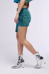 VIENNA MINERAL WASH MINI SKIRT