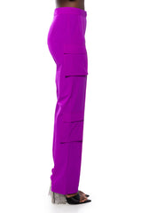 VIOLET HIGH WAIST CARGO PANT