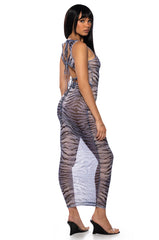 VISUALIZE ME MESH MAXI DRESS