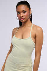 WE BELONG TOGETHER TANK IN LIGHT GREEN