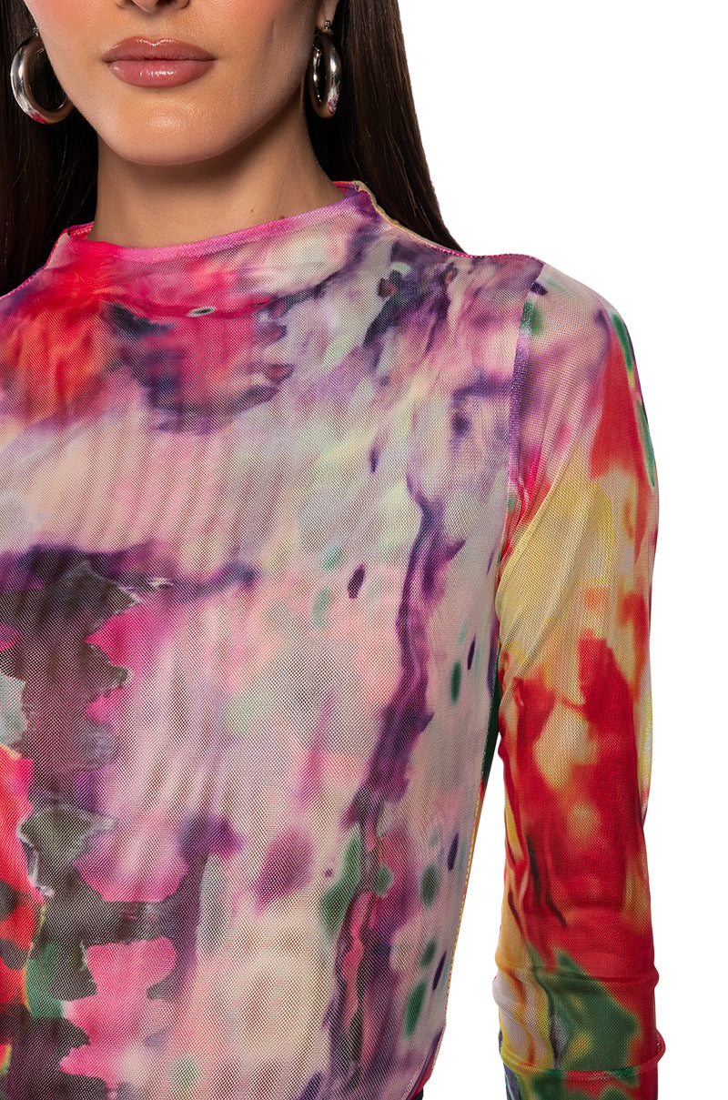 WHAT IS THE SCOOP MESH MOCKNECK BODYSUIT