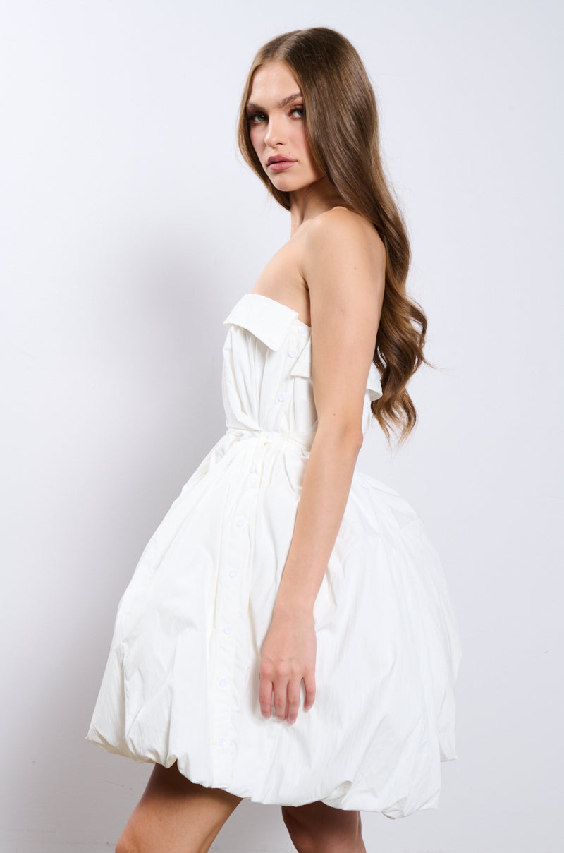 WHAT'S POPPIN POPLIN MINI DRESS