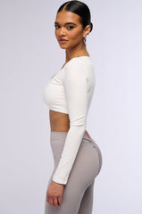 WHERE YA AT RIBBED LONG SLEEVE