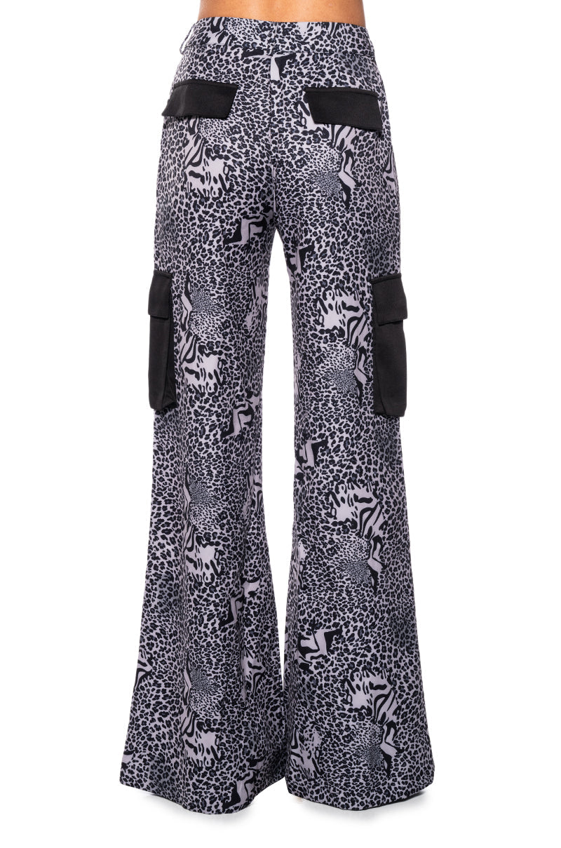 WILD CHILD ANIMAL PRINT CARGO PANTS