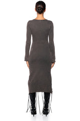 WINSTON SIDE CINCH MINERAL WASH MIDI DRESS