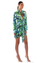 YOURS TRULY LONG SLEEVE MINI DRESS