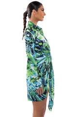 YOURS TRULY LONG SLEEVE MINI DRESS