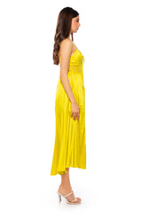 ZANE MAXI CORSET TOP IN YELLOW