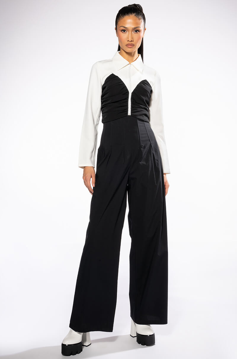 ZIPPIE DETAIL BLOUSE